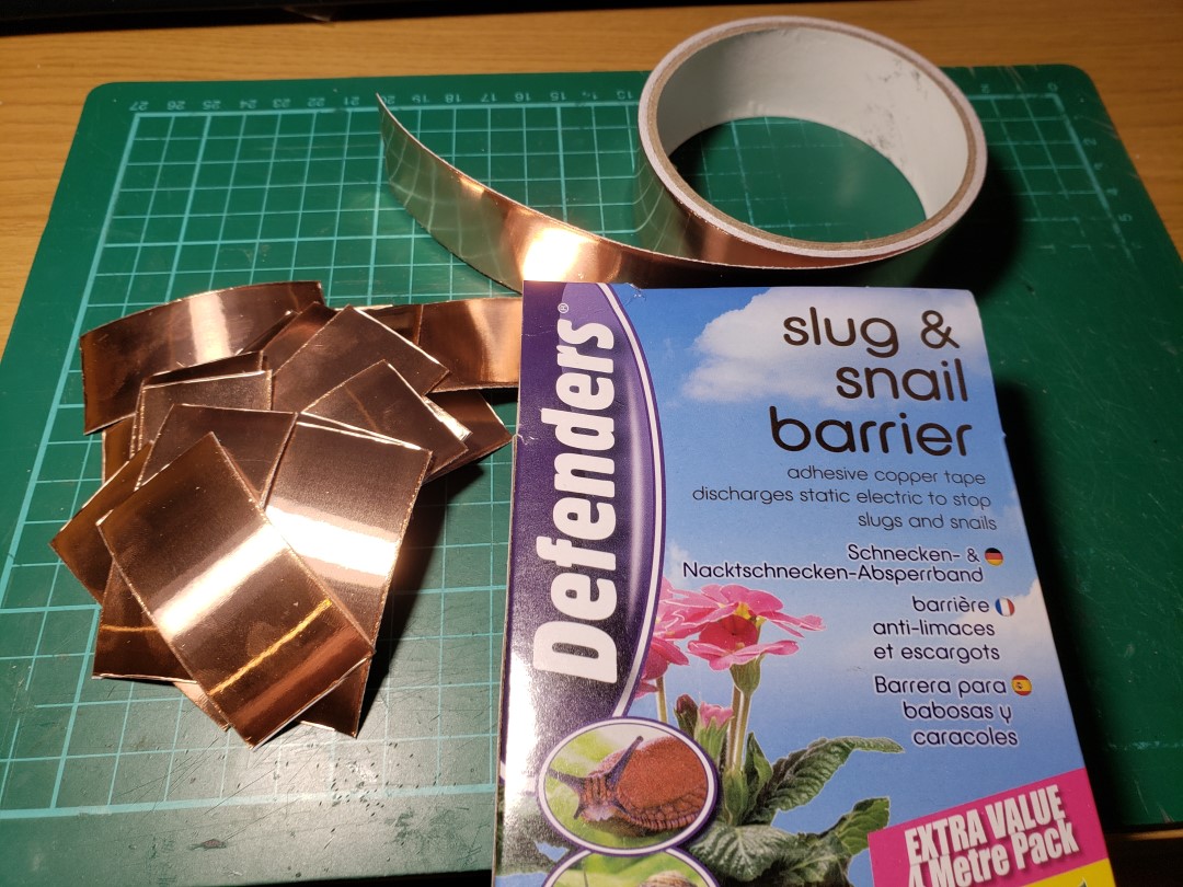 Copper tape used, very easy to work with